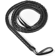 BLACK WHIP Faux Leather Costume Party 180cm Riding Cowboy Fancy Dress V563-BR-BLKWHIP-COST