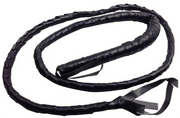 BLACK WHIP Faux Leather Costume Party 180cm Riding Cowboy Fancy Dress V563-BR-BLKWHIP-COST