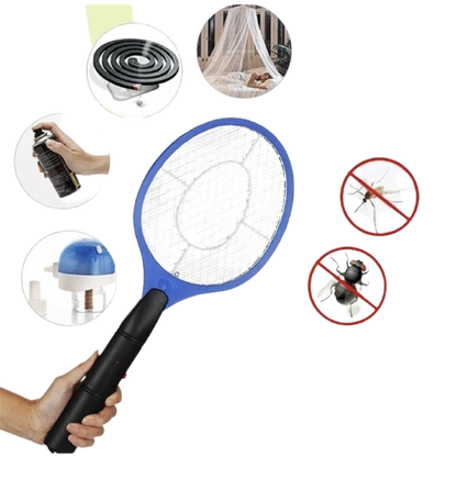 BUG ZAPPER RACKET Fly Mosquito Pest Swatter Net Racquet Electric Insect Killer V563-BR-BUGZAPRRKT
