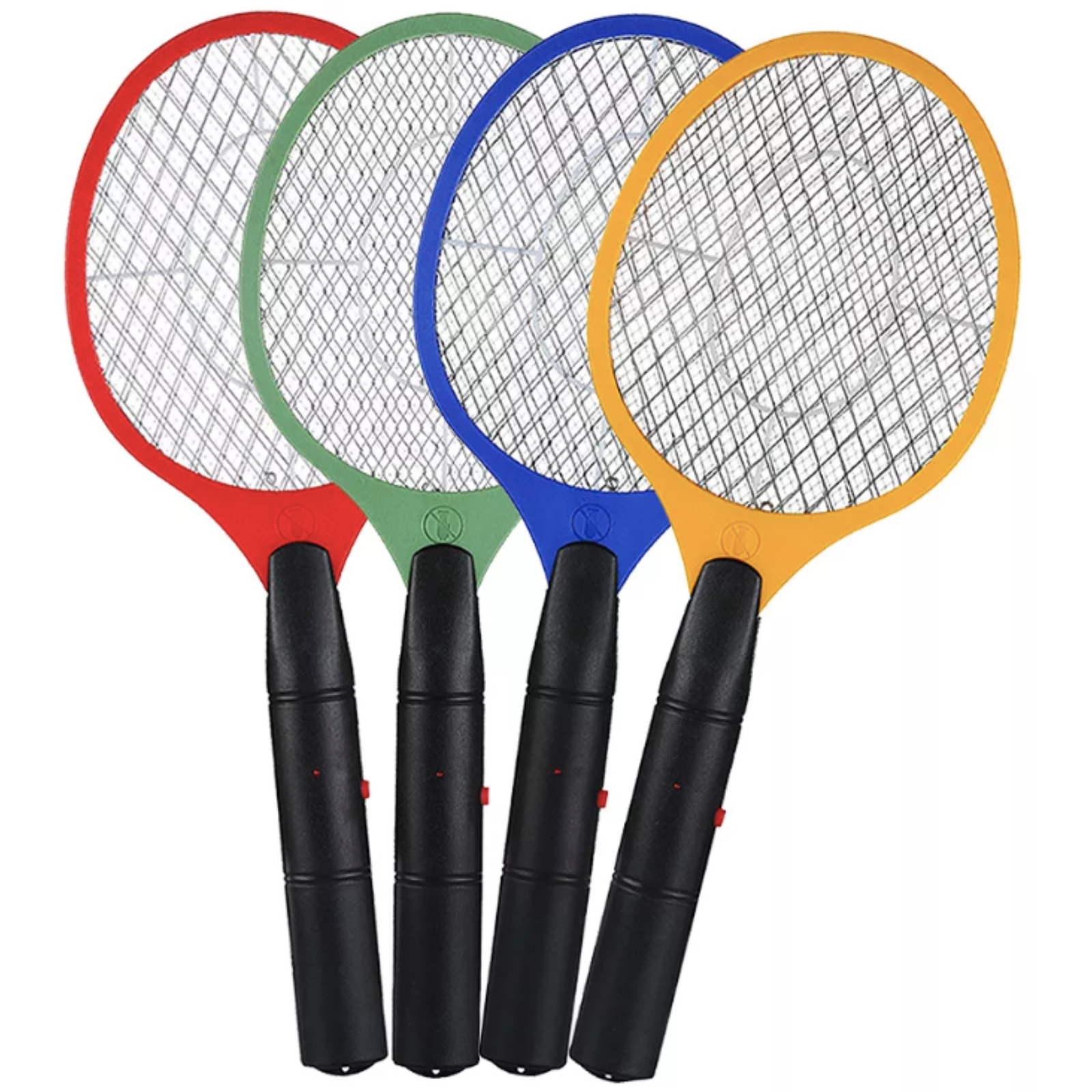 4x BUG ZAPPER RACKET Fly Mosquito Pest Swatter Net Racquet Electric Insect Killer V563-BR-BUGZAPRRKT_4X