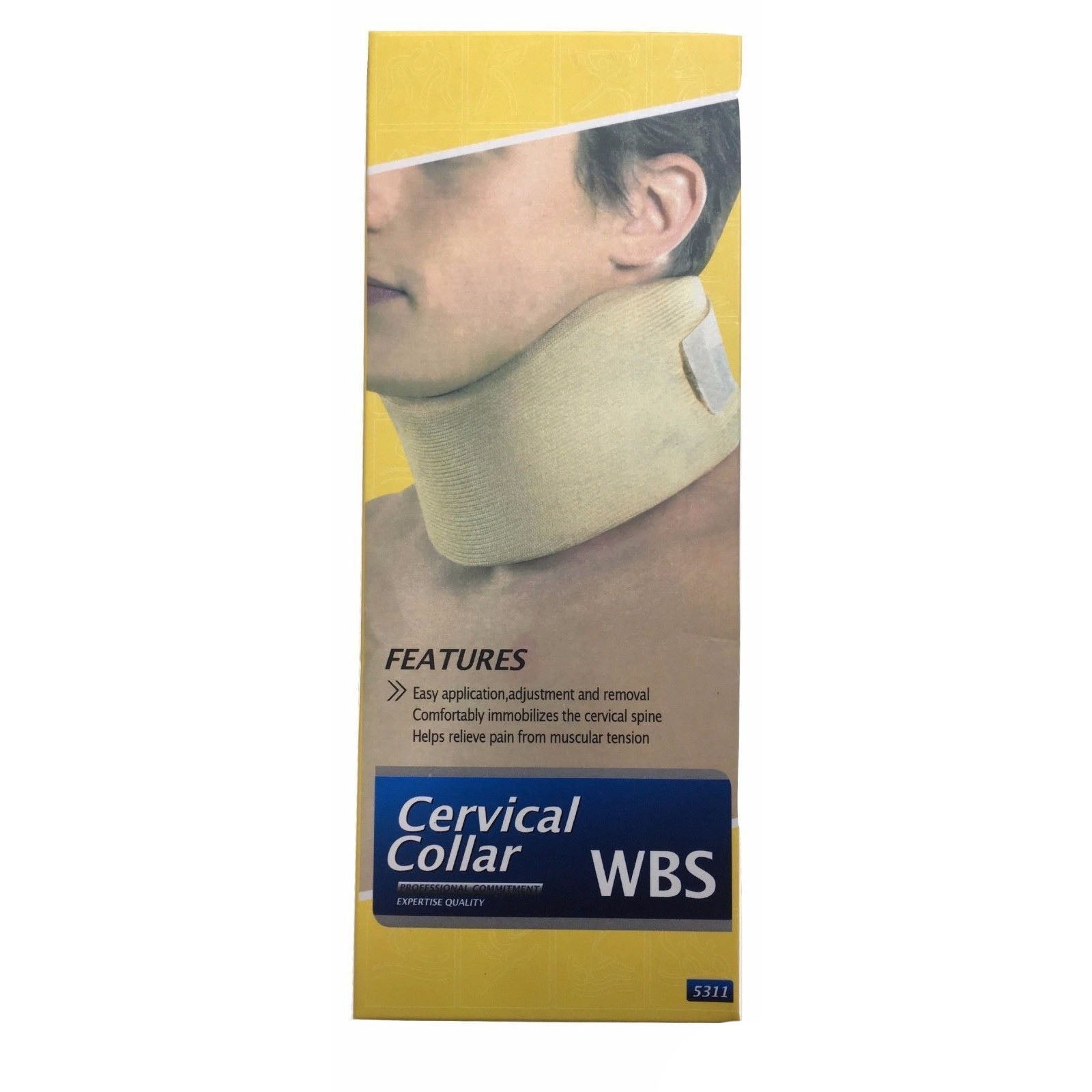 CERVICAL COLLAR Neck Foam Brace Support Spine Shoulder Relief V563-BR-CERVICALCOL-BRCE