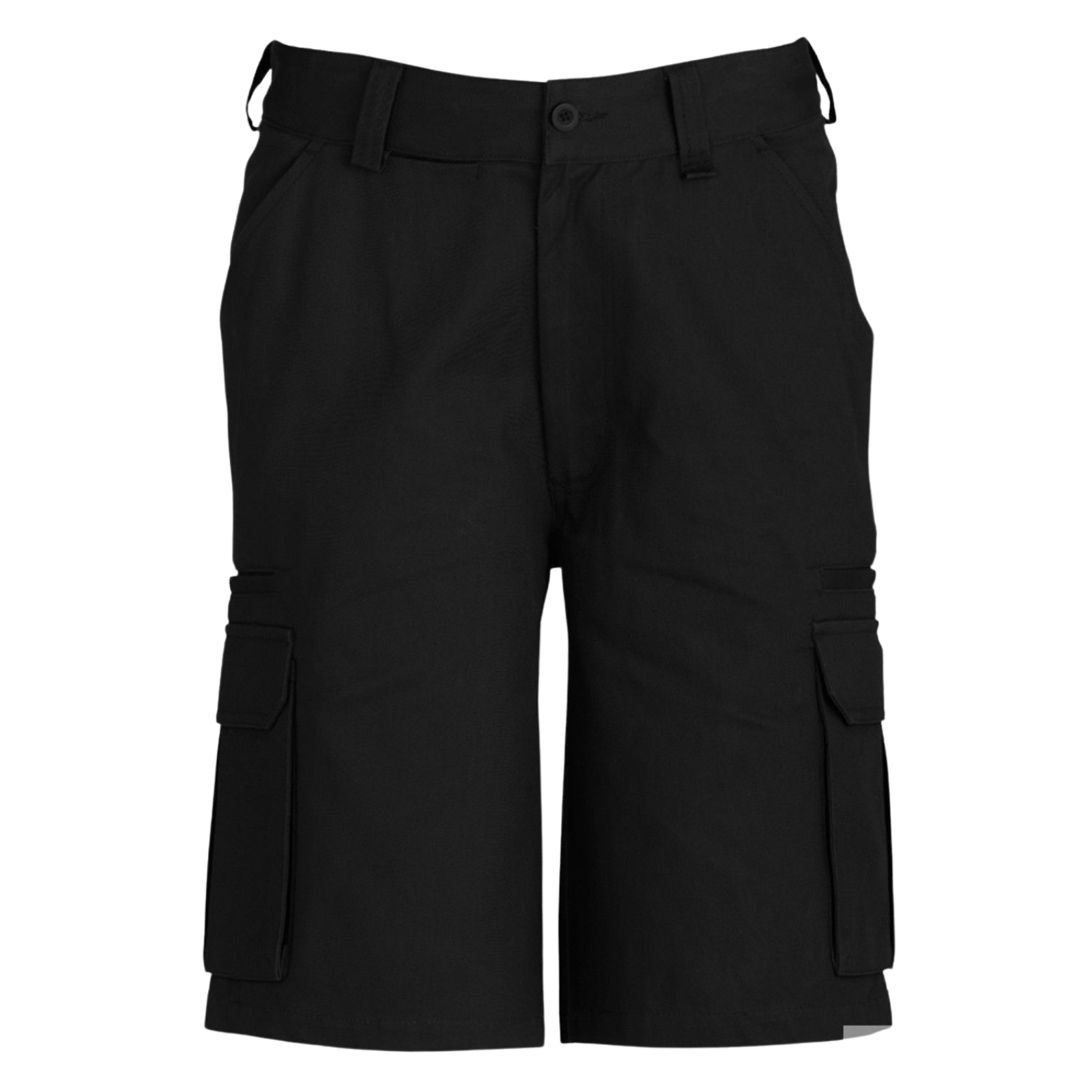 Mens CARGO SHORTS All Sizes 100% COTTON Drill Heavy Work Tradie Military - Black - 132"" V563-BR-CTNCARGOPANTS-BLK-132