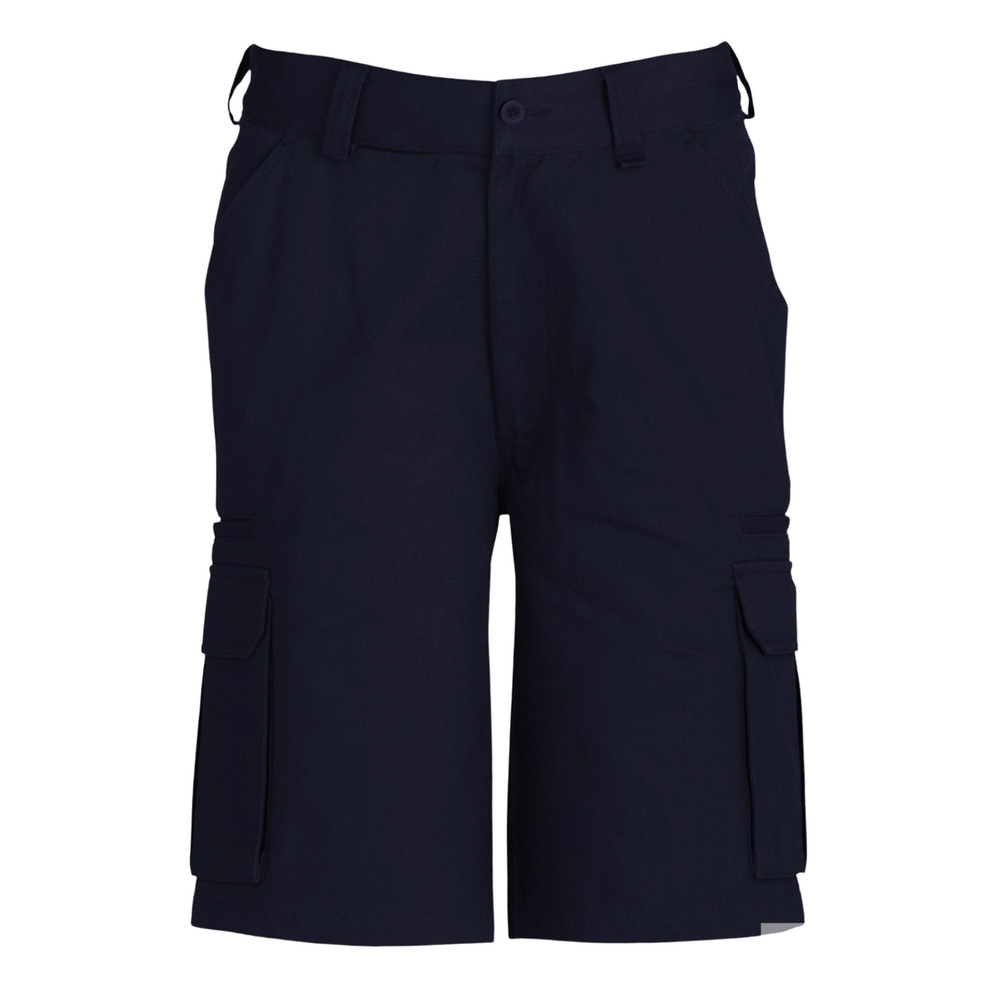 Mens CARGO SHORTS All Sizes 100% COTTON Drill Heavy Work Tradie Military - Navy - 132"" V563-BR-CTNCARGOPANTS-NVY-132