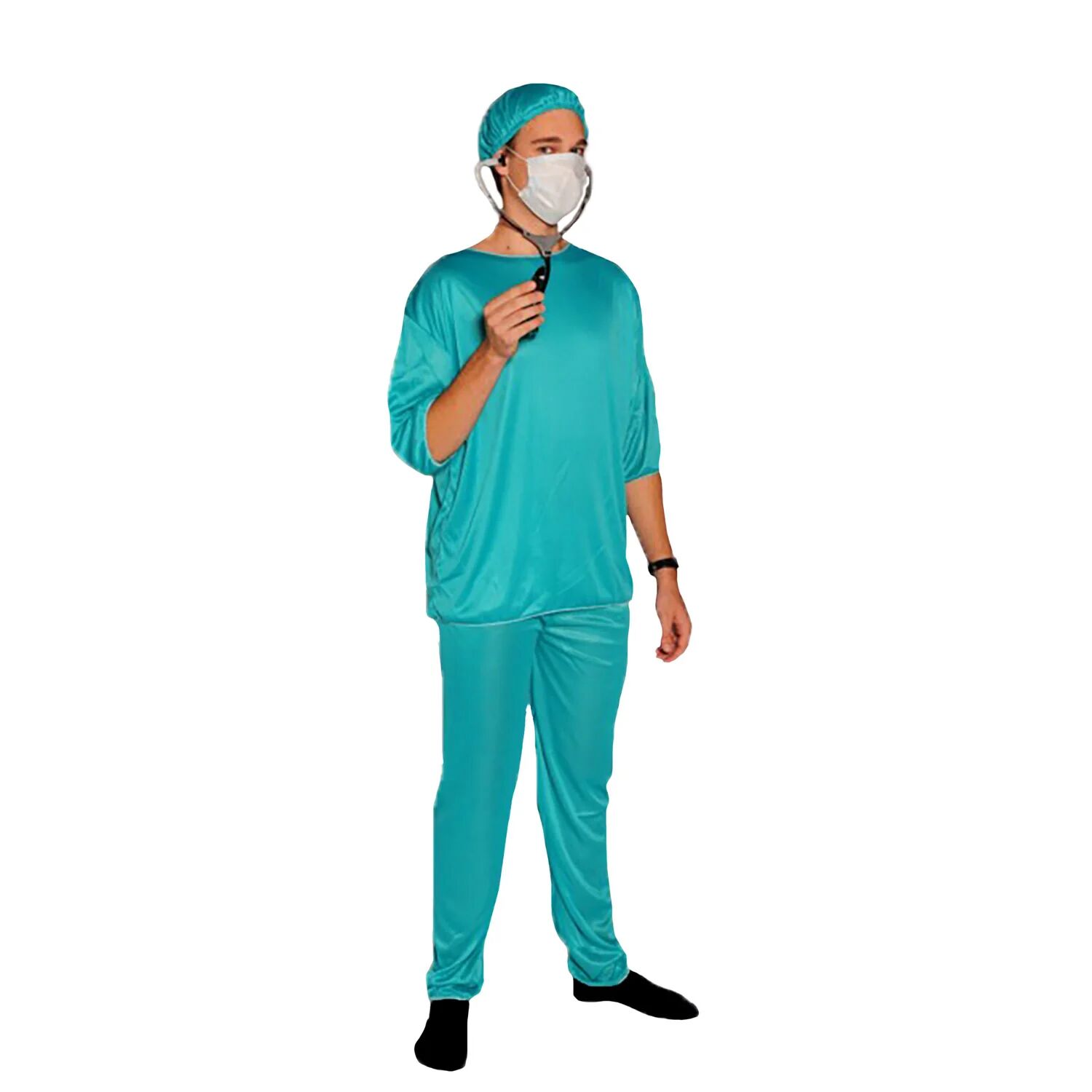 Mens Adult Doctor Costume Dr Surgeon Scrubs Halloween Fancy Party Hospital V563-BR-DRSCOST-MNS