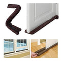 DUAL DRAFT STOPPER Double Sided Snake Wind Air Door Guard Cover Weather Seal V563-BR-DUALDRAFTSTOP