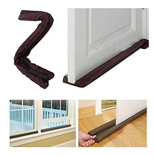 DUAL DRAFT STOPPER Double Sided Snake Wind Air Door Guard Cover Weather Seal V563-BR-DUALDRAFTSTOP