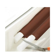 DUAL DRAFT STOPPER Double Sided Snake Wind Air Door Guard Cover Weather Seal V563-BR-DUALDRAFTSTOP