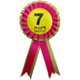 BIRTHDAY BADGE Party Favour Award Rosette Fancy Dress Girls Boys Childrens Kids - V563-BR-FANCYDRESBADGE-7PNK