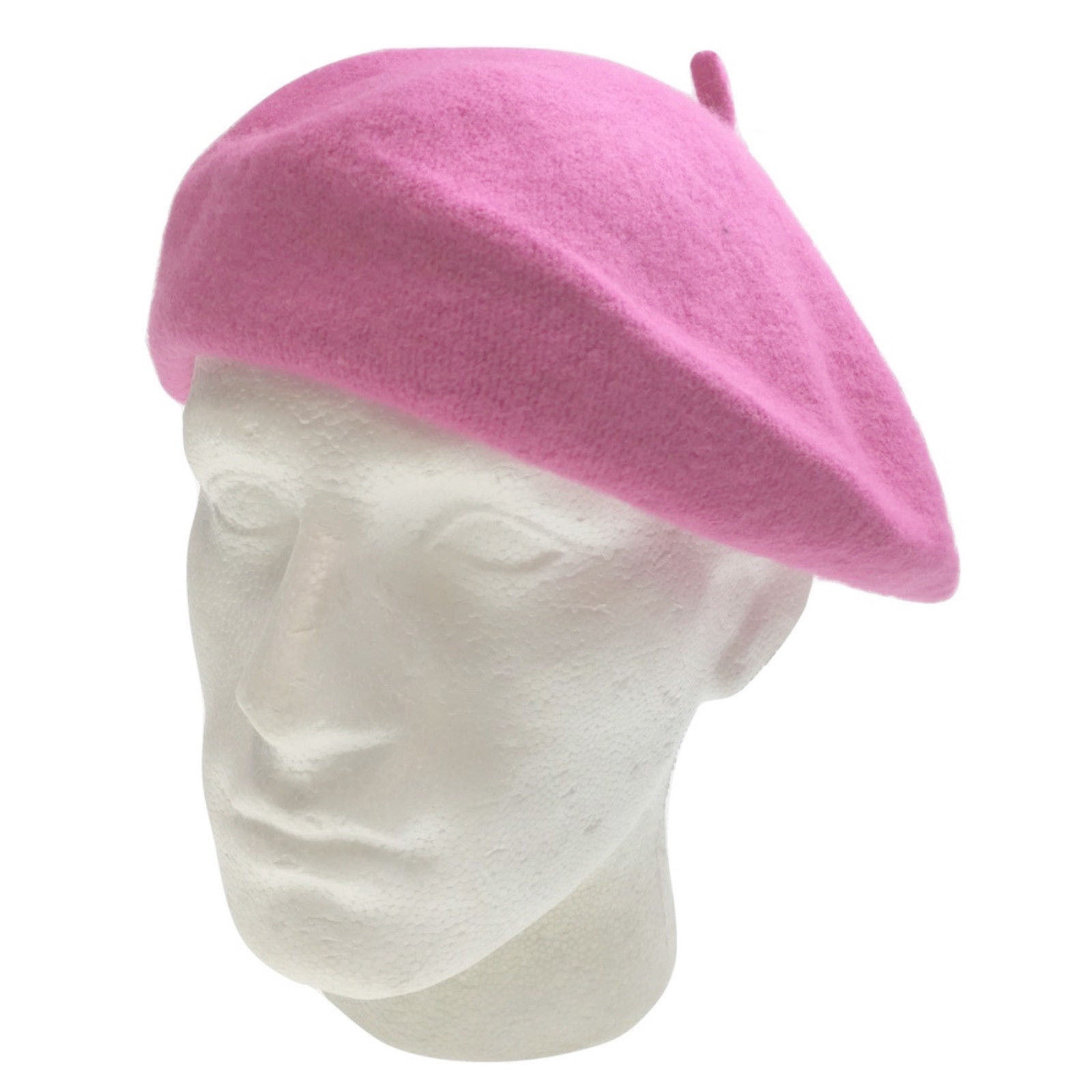 Unisex French Beret Hat Military Army Style Beanie Winter Warm Cap - Light Pink V563-BR-FRENCHBERET-LYTPNK