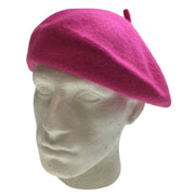 Unisex French Beret Hat Military Army Style Beanie Winter Warm Cap - Pink V563-BR-FRENCHBERET-PNK