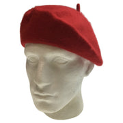 Unisex French Beret Hat Military Army Style Beanie Winter Warm Cap - Red V563-BR-FRENCHBERET-RED