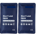 2x HOT COLD PACK First Aid Reusable Ice Heat Gel Packs Microwaveable Relief V563-BR-GELPACKS-2