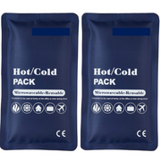 2x HOT COLD PACK First Aid Reusable Ice Heat Gel Packs Microwaveable Relief V563-BR-GELPACKS-2