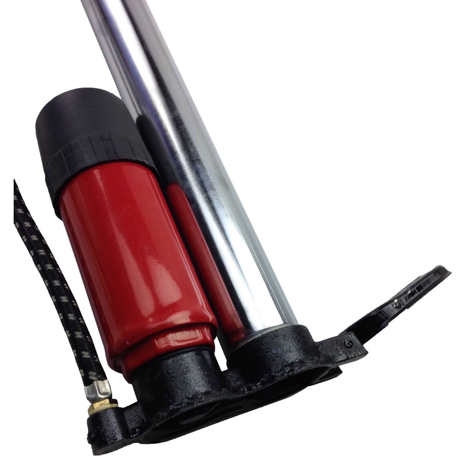 HAND TYRE PUMP With Booster & KPA Gauge Psi Bike Air Inflator Bicycle Tire V563-BR-HANDTYREPUMP
