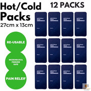 12x HOT COLD PACK First Aid Reusable Ice Heat Gel Packs Microwave Relief BULK V563-BR-HOTCOLDPACK-12