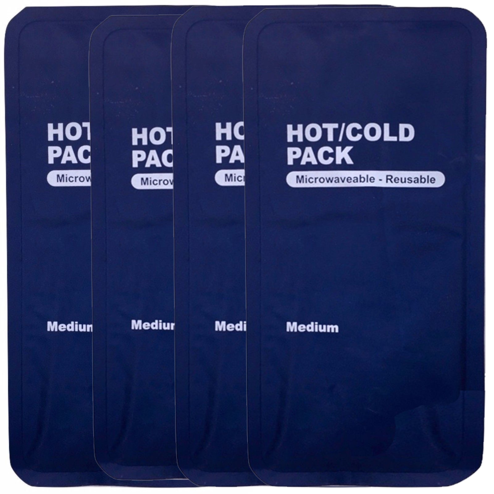 4x HOT COLD PACK First Aid Reusable Ice Heat Gel Packs Microwaveable Relief Bulk V563-BR-HOTCOLDPACK-4