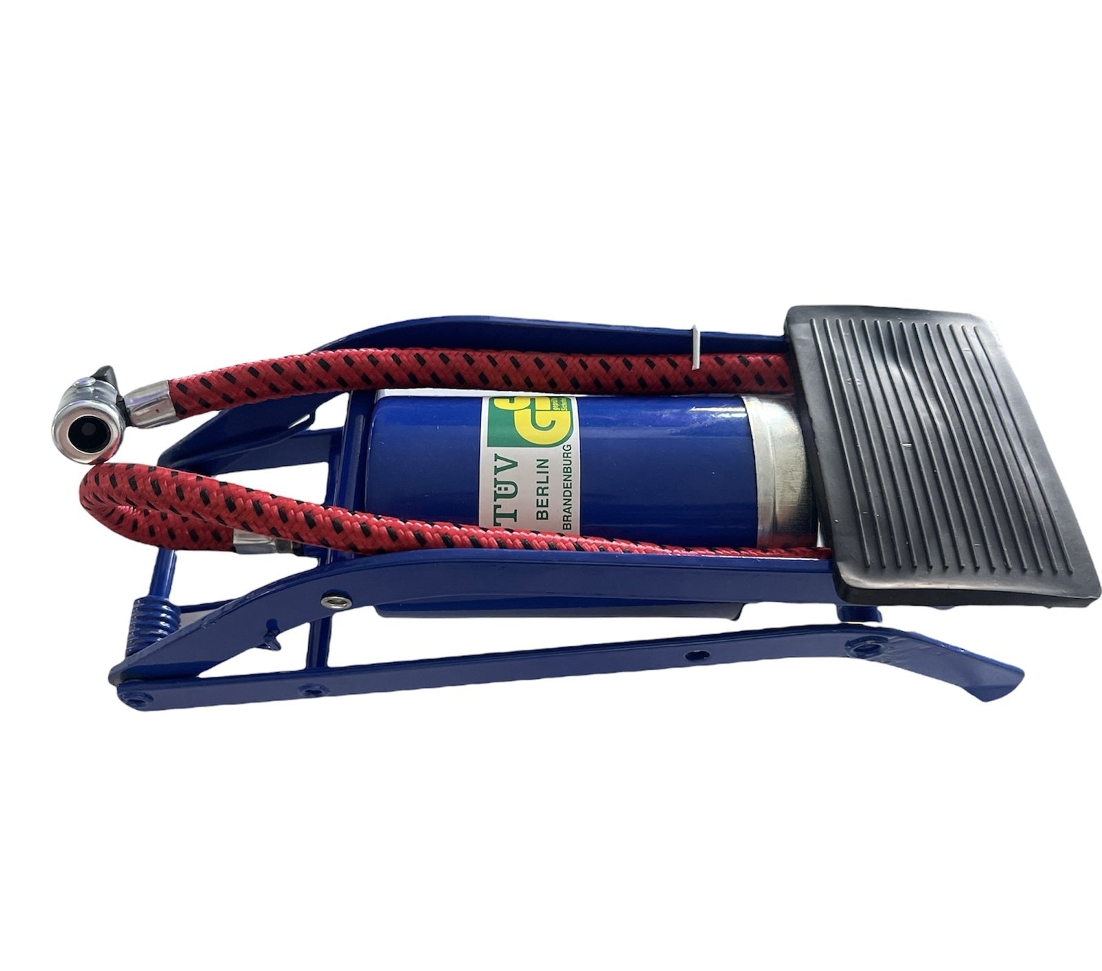 Foot Air Pump High Pressure Gauge Tyre Tire Inflator Air Bed Bike Ball V563-BR-HPRES-FTPUMP