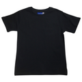 KIDS PLAIN T SHIRT Childrens Child 100% COTTON Boys Girls Basic Blank Tee Top - Black - 10 V563-BR-KDSPLAINTEE-BLK-10