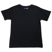 KIDS PLAIN T SHIRT Childrens Child 100% COTTON Boys Girls Basic Blank Tee Top - Black - 10 V563-BR-KDSPLAINTEE-BLK-10
