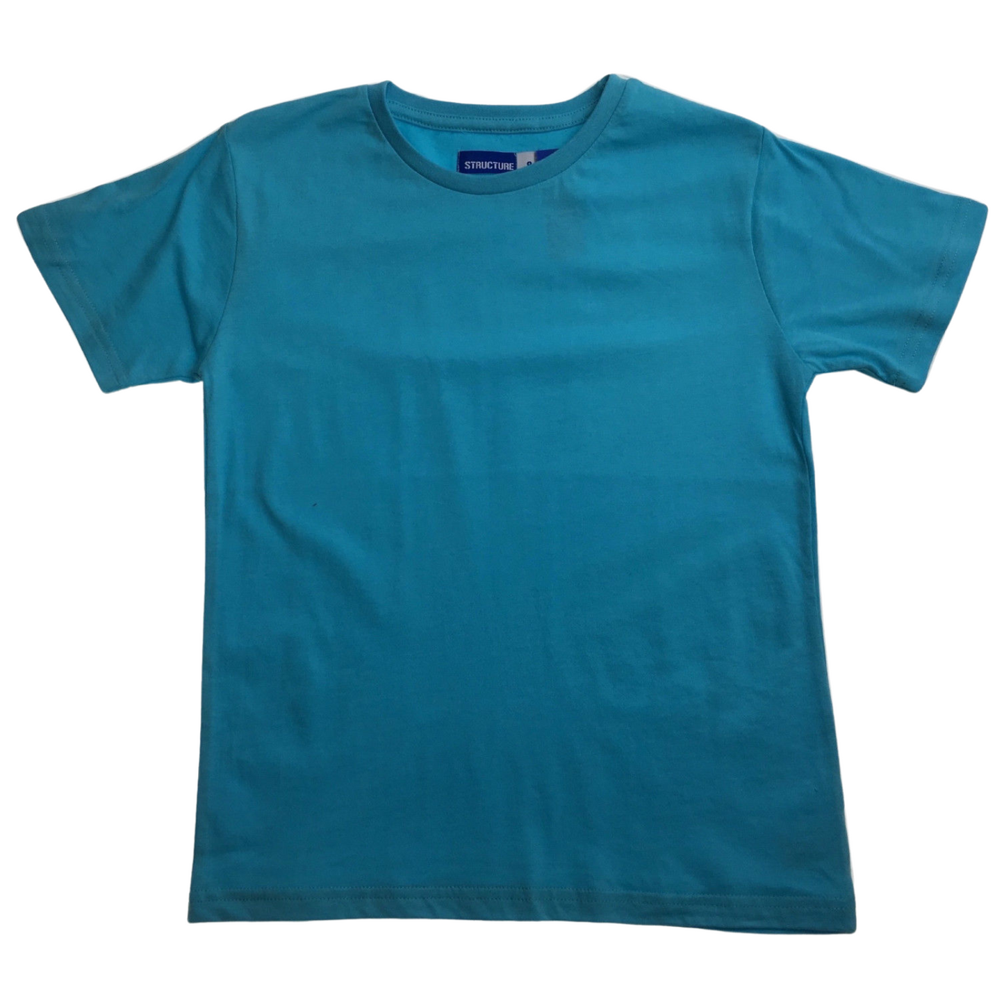 KIDS PLAIN T SHIRT Childrens Child 100% COTTON Boys Girls Basic Blank Tee Top - Bright Mint - 8 V563-BR-KDSPLAINTEE-BRHTMNT-8