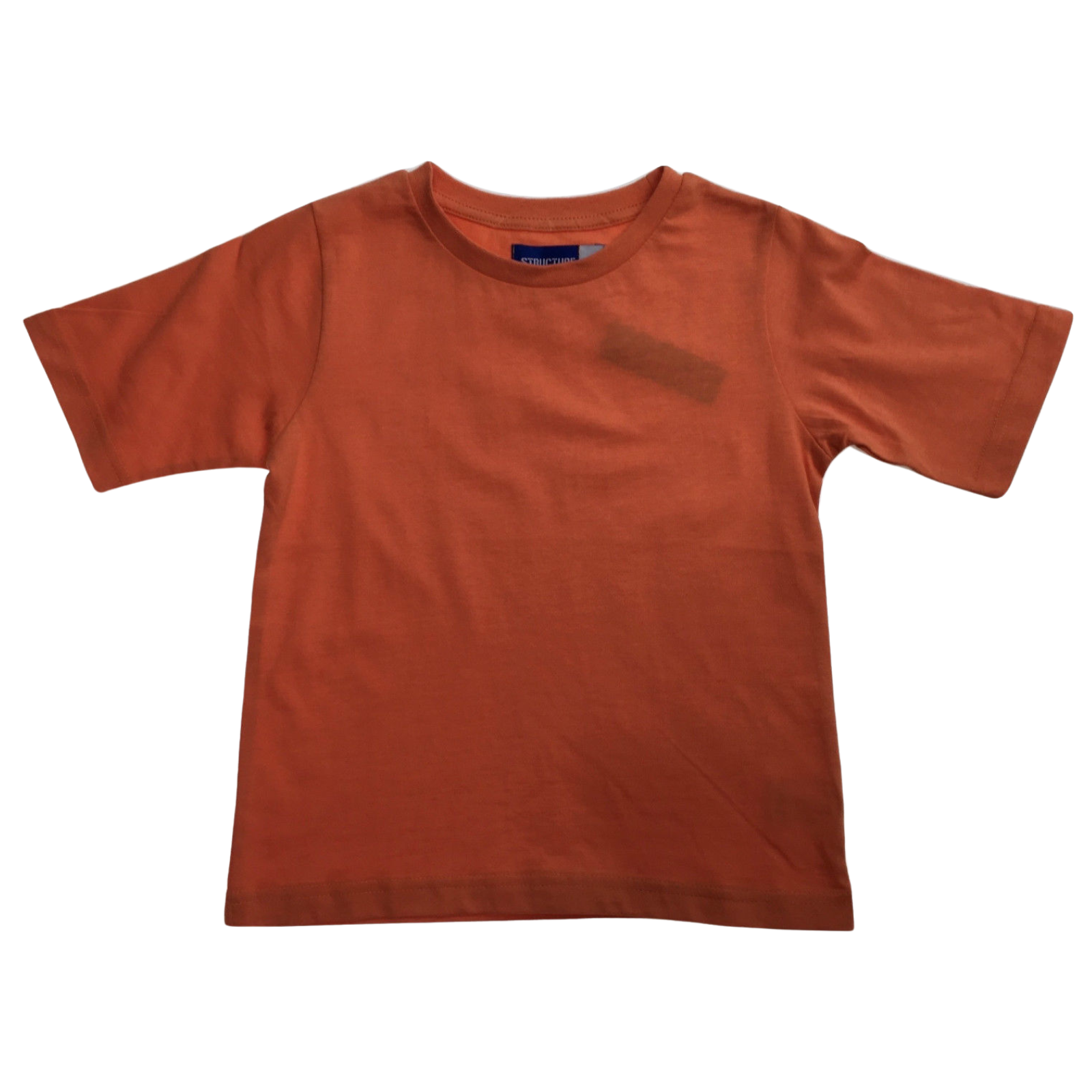 KIDS PLAIN T SHIRT Childrens Child 100% COTTON Boys Girls Basic Blank Tee Top - Red - 4