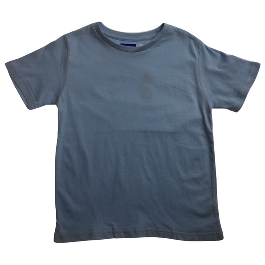 KIDS PLAIN T SHIRT Childrens Child 100% COTTON Boys Girls Basic Blank Tee Top - Sky Blue - 4 V563-BR-KDSPLAINTEE-SKYBLU-4