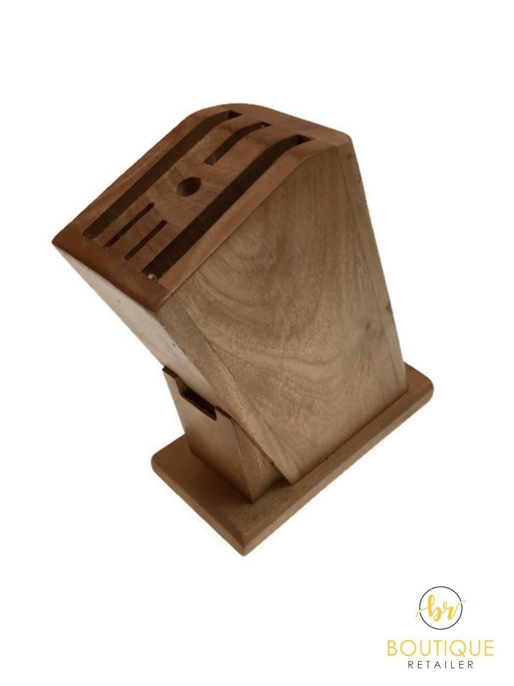 Wooden Knife Holder Knife Fork Block Kitchen Rack Desk Wood Organizer V563-BR-KNIFEHOLDER