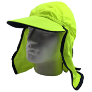 Hi Vis Legionnaire Hat Cap Sun Protection Workwear Legionnaires Fluro One Size - Fluro Yellow V563-BR-LEGIONNAIRE-FLUYLW