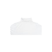 Ladies SKIVVY Womens Long Sleeve Plain Top Warm Turtleneck Cotton High Neck in White - XL