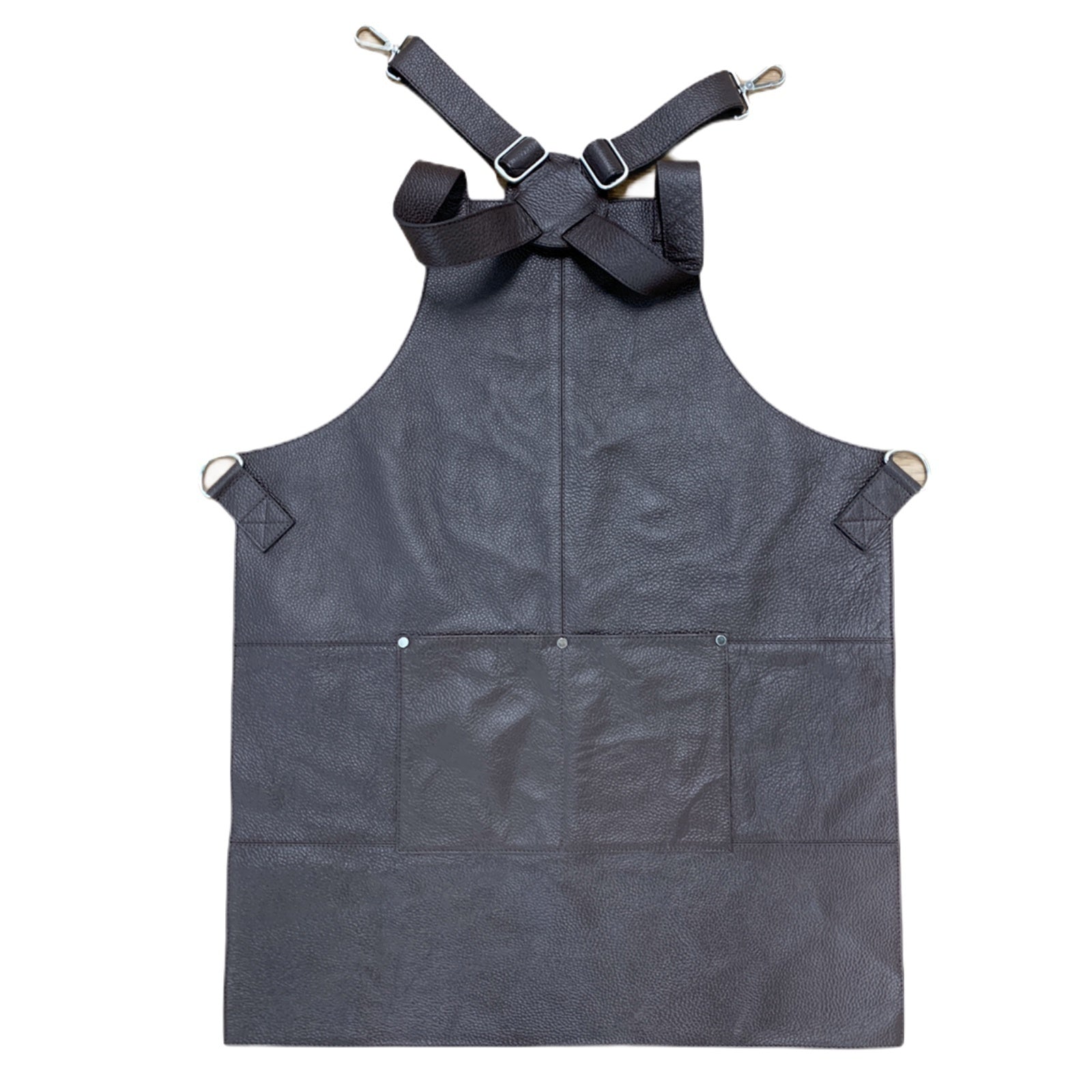 BUFFALO LEATHER APRON Cooking Chef Hairdresser Waterproof Durable Quality - Brown V563-BR-LTHRAPRON