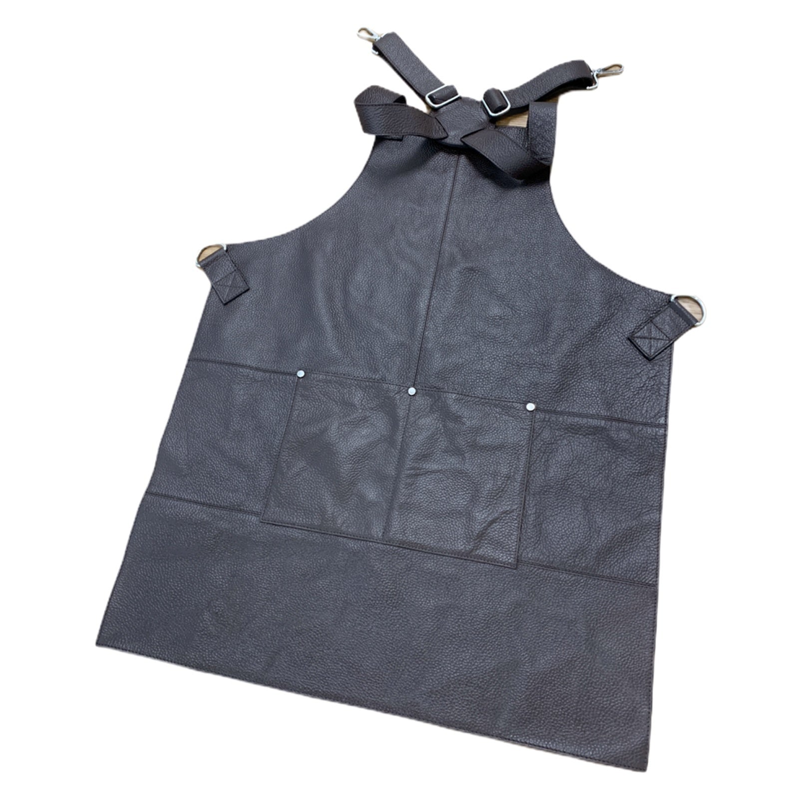 BUFFALO LEATHER APRON Cooking Chef Hairdresser Waterproof Durable Quality - Brown V563-BR-LTHRAPRON