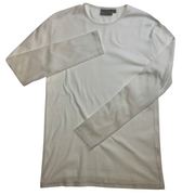 Mens 100% Cotton Long Sleeve T Shirt Plain Basic Slim Fit Tee Casual Top - White - XL V563-BR-MCPLSLEEV-WHT-XL