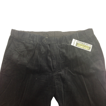 MENS CORDUROY PANTS Trousers Cords Casual STRETCH COTTON Size 32""-44"" Adjustable - Navy (49) - 107 (42"") V563-BR-MCURDOROYPANTS-49-107