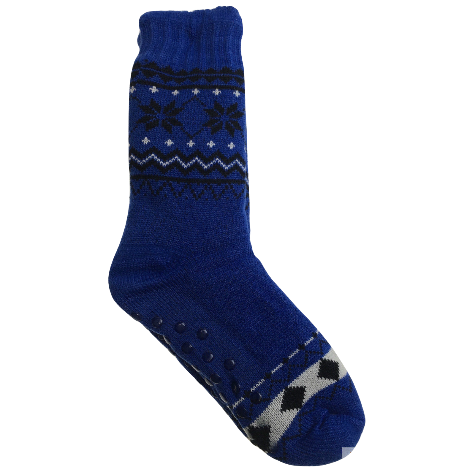 1 Pair Mens Non Slip Thick Fur Warm Winter Bed Socks Thermal Warm Cushion - One Size V563-BR-MENSBEDSOCKS-ONESIZE