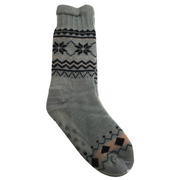 1 Pair Mens Non Slip Thick Fur Warm Winter Bed Socks Thermal Warm Cushion - One Size V563-BR-MENSBEDSOCKS-ONESIZE