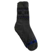 1 Pair Mens Non Slip Thick Fur Warm Winter Bed Socks Thermal Warm Cushion - One Size V563-BR-MENSBEDSOCKS-ONESIZE