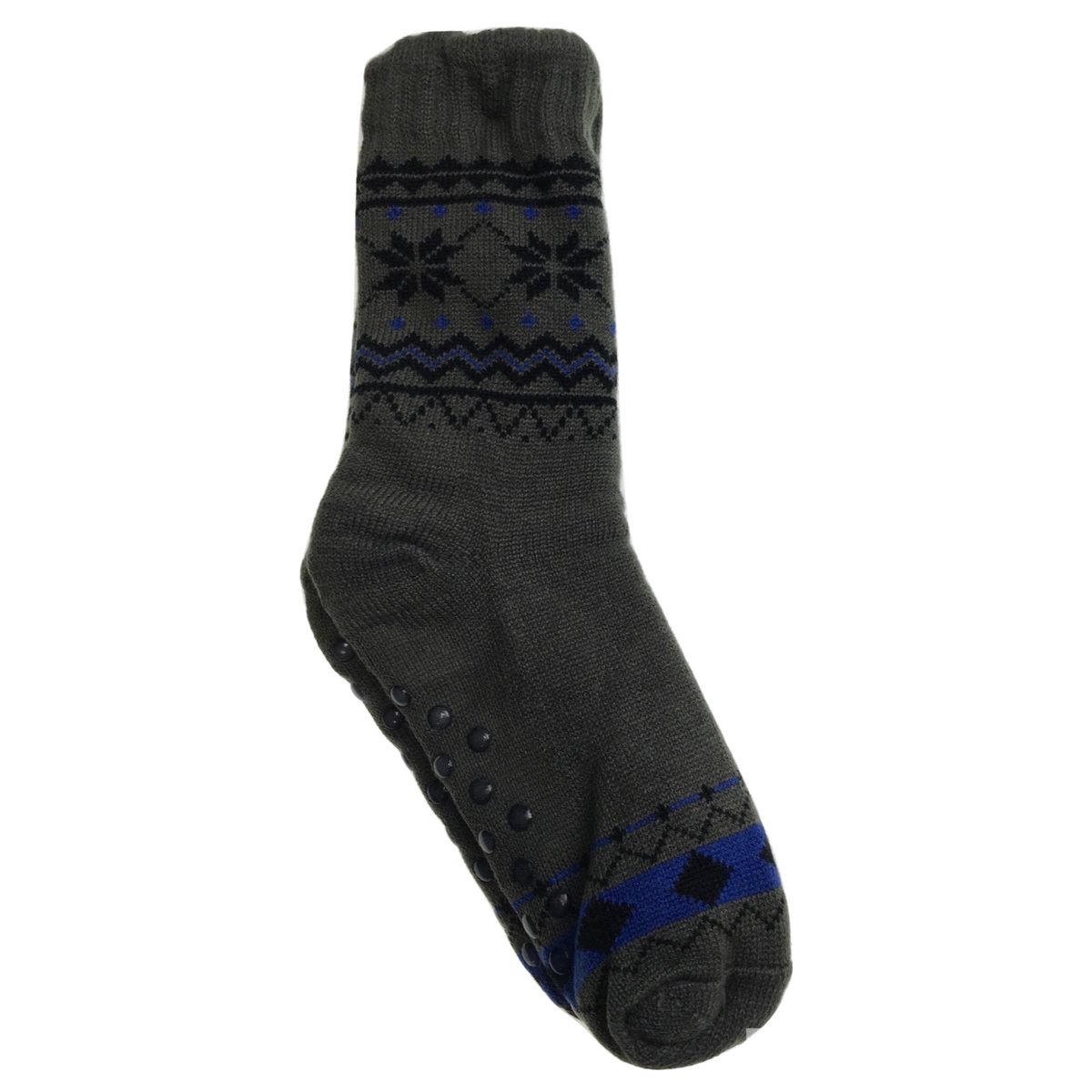 1 Pair Mens Non Slip Thick Fur Warm Winter Bed Socks Thermal Warm Cushion - One Size V563-BR-MENSBEDSOCKS-ONESIZE