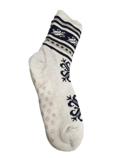 1 Pair Mens Non Slip Thick Fur Warm Winter Bed Socks Thermal Warm Cushion - One Size V563-BR-MENSBEDSOCKS-ONESIZE