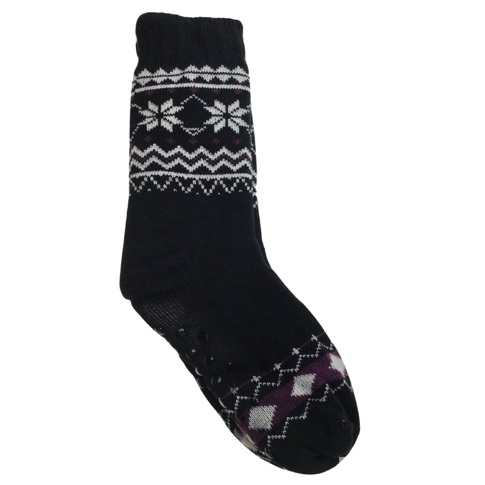 1 Pair Mens Non Slip Thick Fur Warm Winter Bed Socks Thermal Warm Cushion - One Size V563-BR-MENSBEDSOCKS-ONESIZE