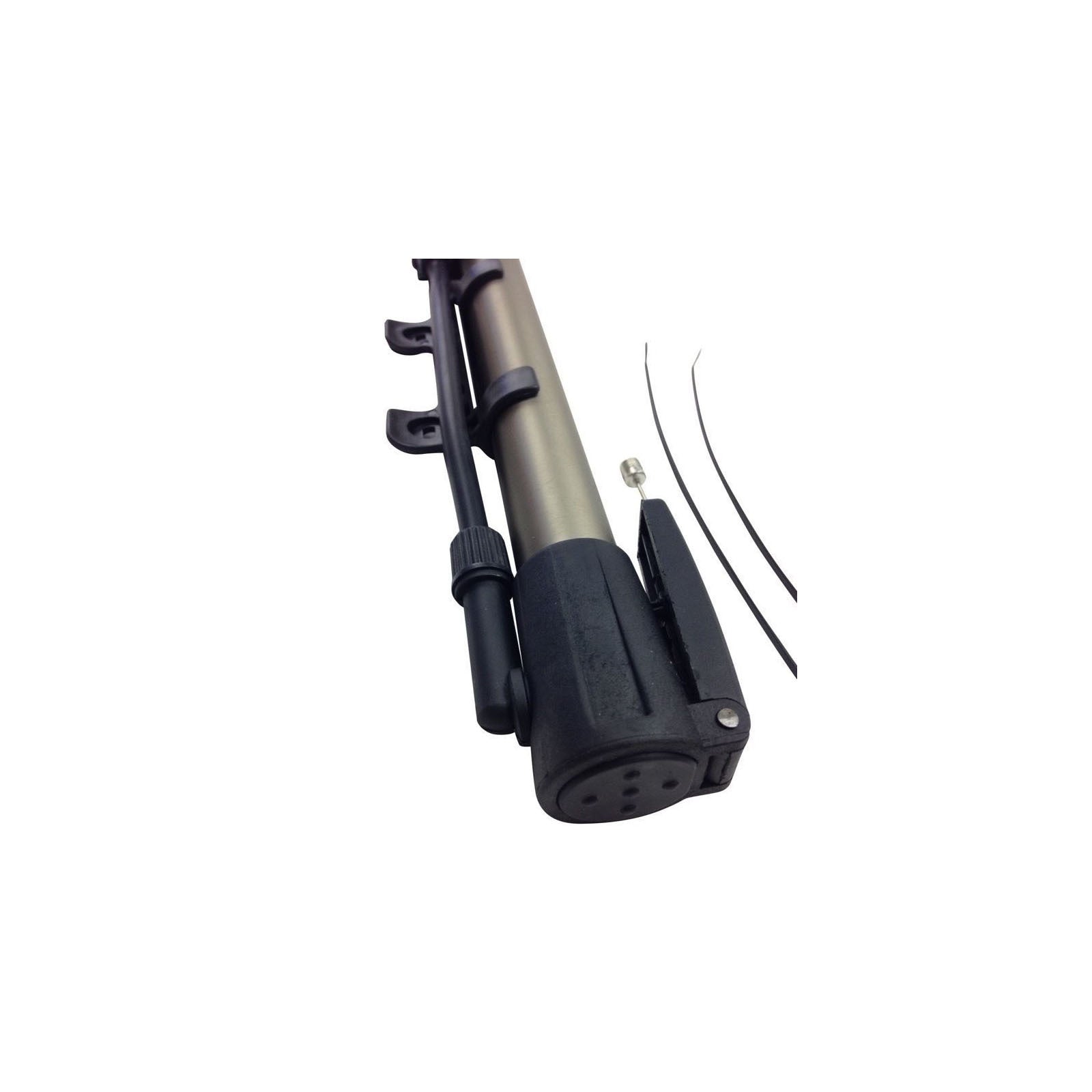 MINI BICYCLE AIR PUMP Bike Hand Ball Inflator Portable Cycling Tyre Aluminium V563-BR-MINIBIKEPUMP