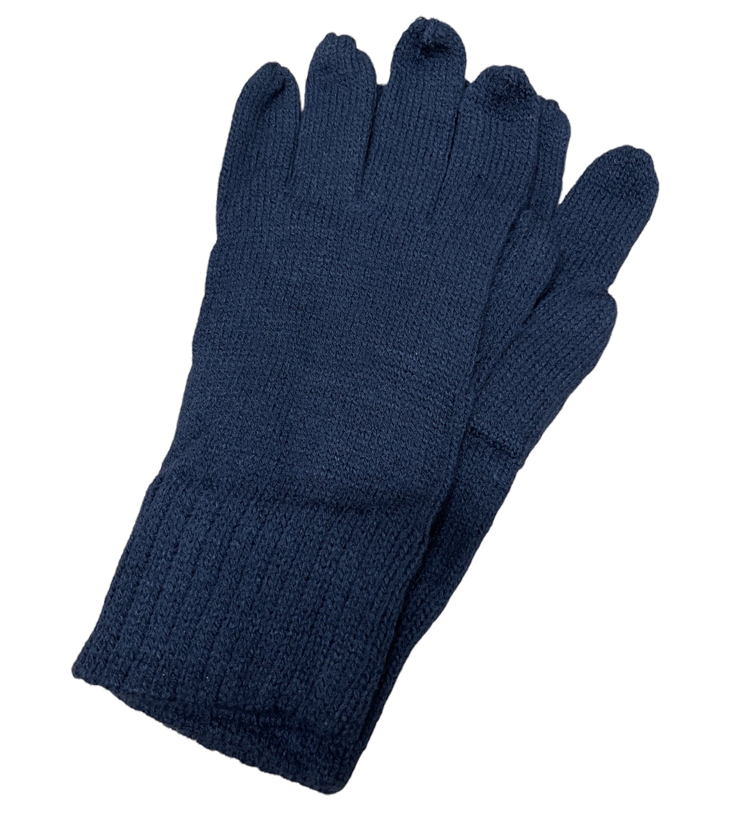 Acrylic Knitted Gloves Winter Warm Mens Soft Sports Snow Ski Loose Daggy MK416 - Navy - One Size Fits Most V563-BR-MK416-NVY-ONESIZE