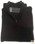 Mens Knit Jumper Pullover Sweater Knitted Casual Stretch Warm Winter - Half Zip Burgundy 97 (KW14) - M V563-BR-MNJMPR-BRGNDY97-M
