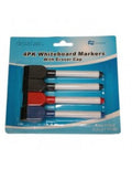 1 Pack of 4 White Board Marker Pens & Eraser - 2 in 1 V563-BR-P305B-MARKER