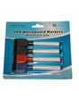 1 Pack of 4 White Board Marker Pens & Eraser - 2 in 1 V563-BR-P305B-MARKER