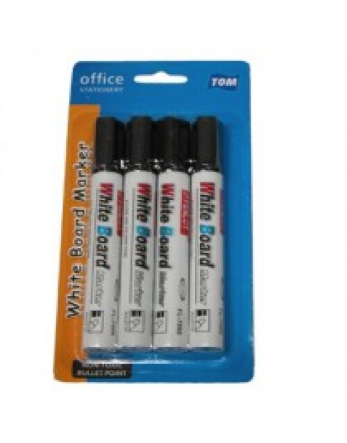4 Pack White Board Marker Pens - Black V563-BR-P305C-MARKER