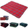 Picnic Rug Mat Blanket Outdoor Camping Waterproof Throw Travel Fleece Plaid - Assorted V563-BR-PCNCRUGMAT