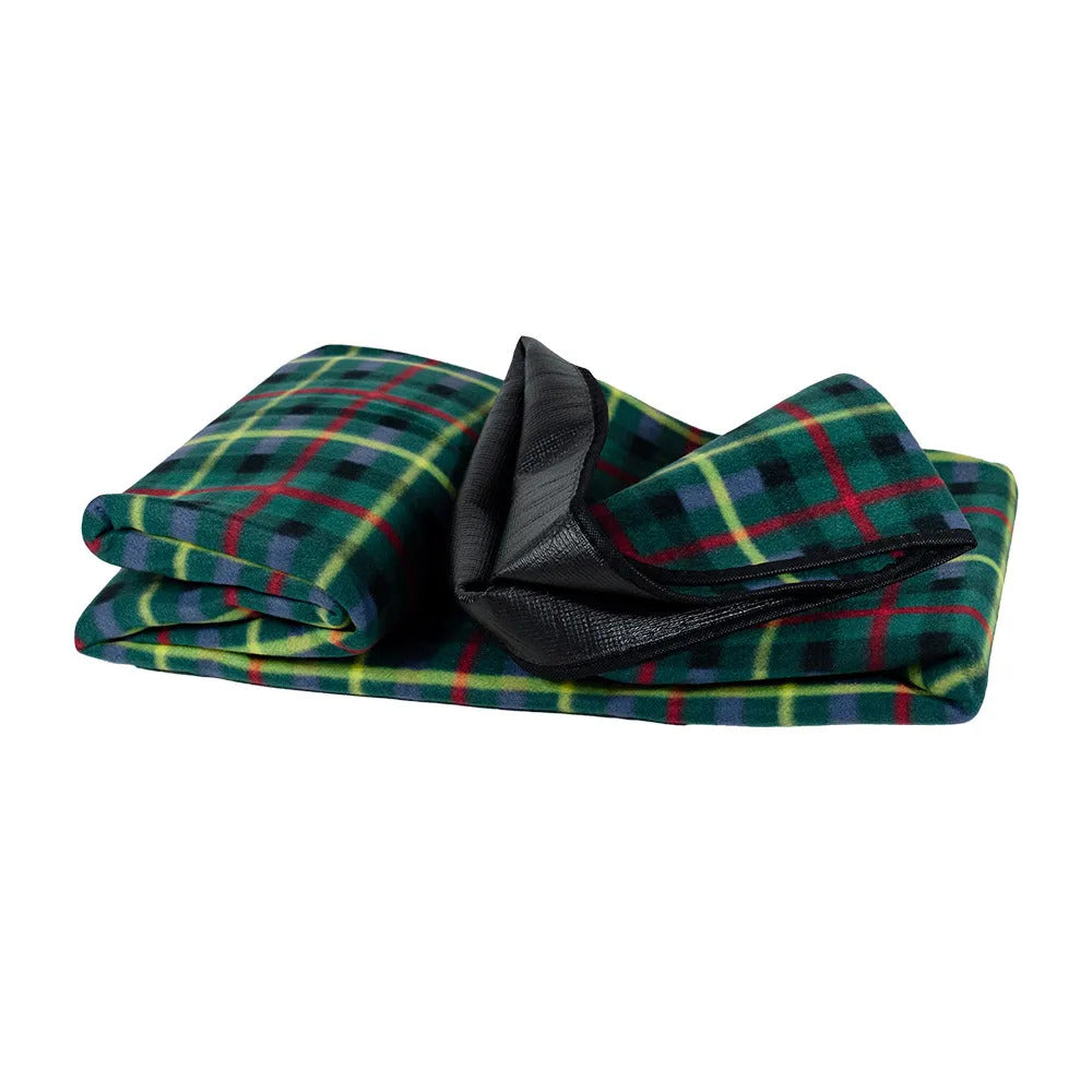 Picnic Rug Mat Blanket Outdoor Camping Waterproof Throw Travel Fleece Plaid - Assorted V563-BR-PCNCRUGMAT