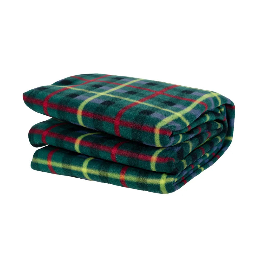 Picnic Rug Mat Blanket Outdoor Camping Waterproof Throw Travel Fleece Plaid - Assorted V563-BR-PCNCRUGMAT