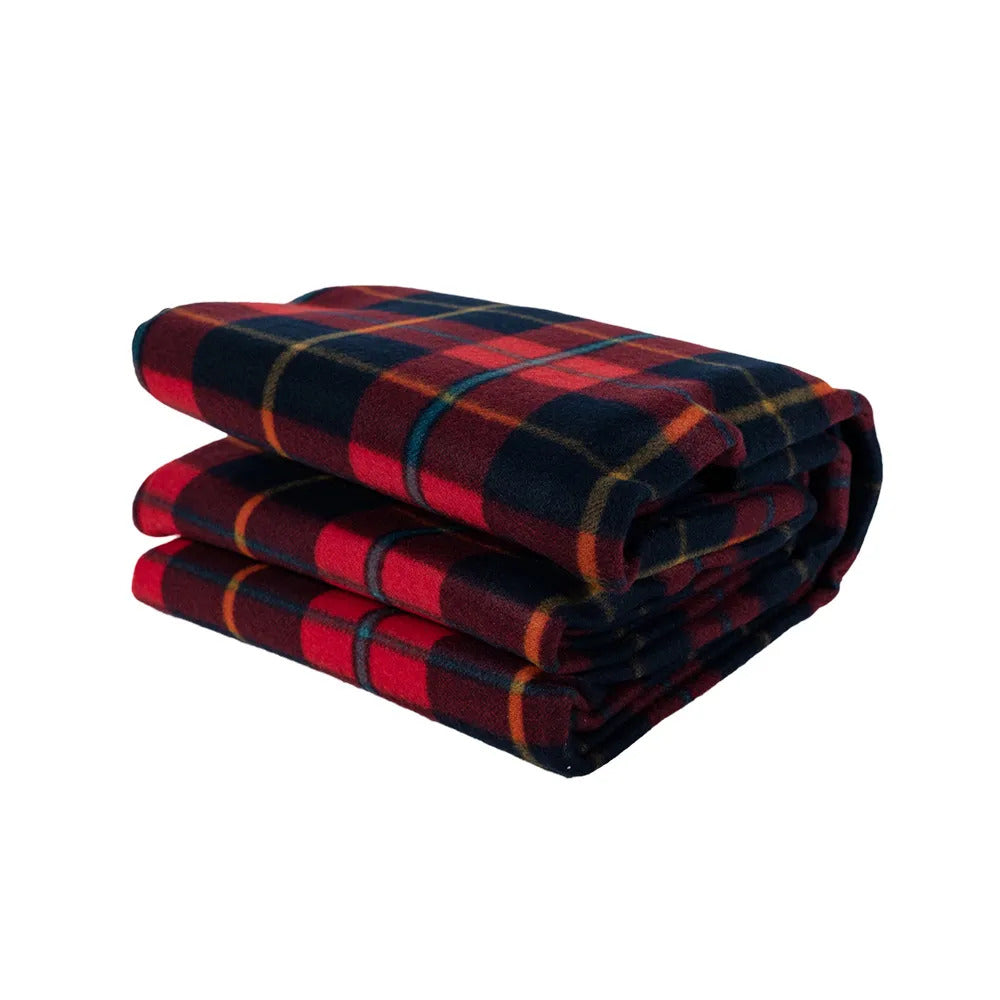 Picnic Rug Mat Blanket Outdoor Camping Waterproof Throw Travel Fleece Plaid - Assorted V563-BR-PCNCRUGMAT