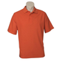 Mens Polo Top Shirt Plain Casual Short Sleeve Pique Knit UPF T-Shirt - Orange - L V563-BR-PSHRT-ORG-L